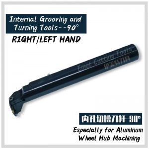 EMET-skärverktyg, bearbetning av aluminiumhjul, internt/external grooving och vridverktyg, djupa spårverktyg, ansiktsgroovingverktyg